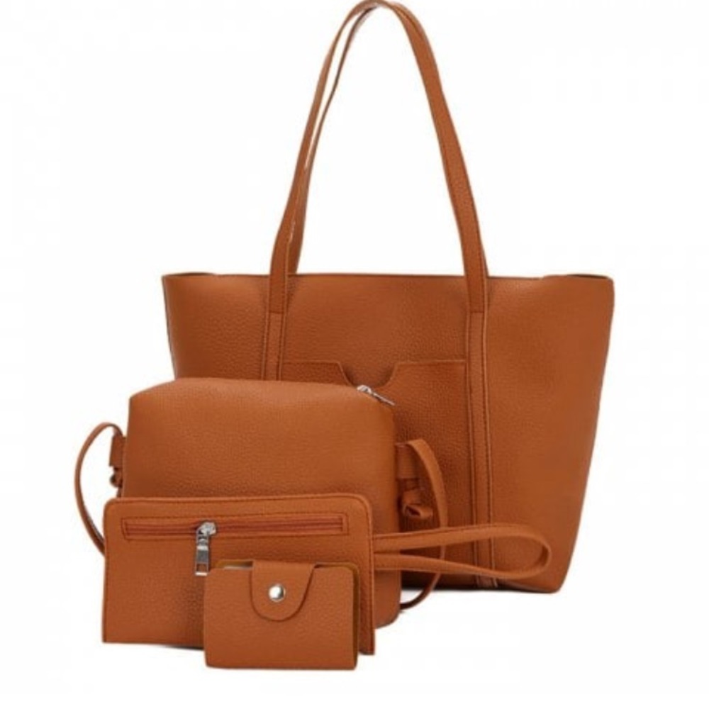 Brown 4 piece bag set